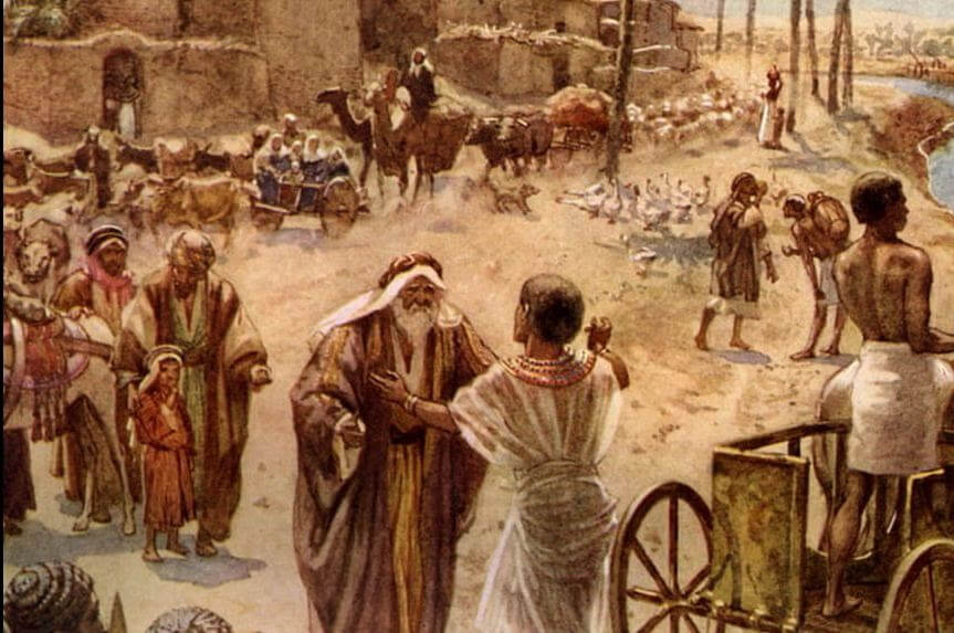The Meeting of Jacob and Joseph in Egypt by William Brassey Hole, ca. 1900